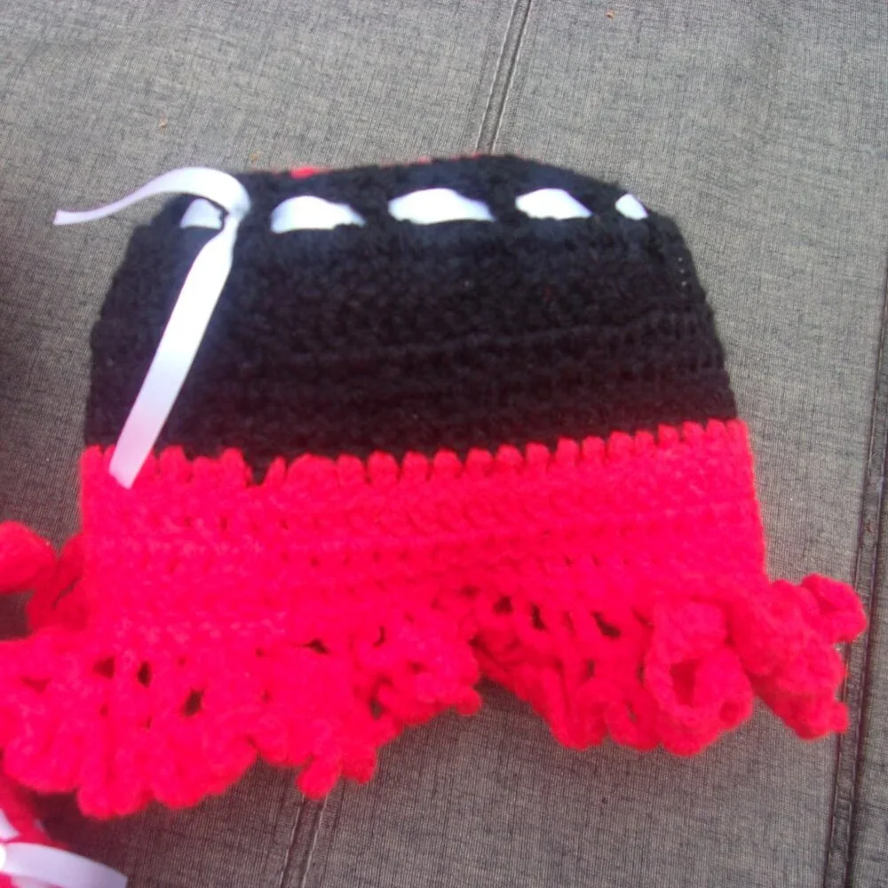 Three Handmade Knitted Toilet Tissue Covers